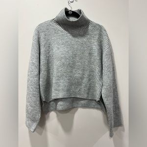 Zara Cropped Turtleneck Sweater